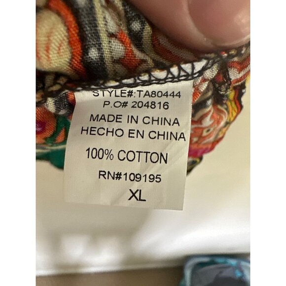 It girl green boho top size XL - Picture 5 of 7